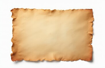 Aged Parchment Texture: Antique paper with burnt edges, ideal for vintage designs and historical contexts.  Perfect for adding an aged, rustic feel to your projects.