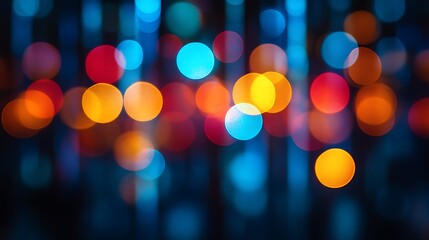 Abstract Colorful Bokeh Lights Background Image