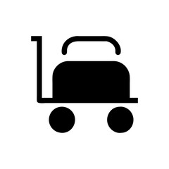 Luggage Trolley icon. Vector illustration 