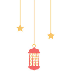 Ramadan Lantern and Stars: Festive Ramadan Hanging Decoration 
