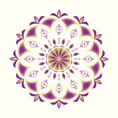 Floral mandala vector design art