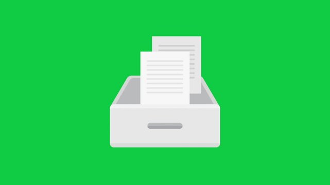 A desktop printer icon on a green background, symbolizing office productivity, document printing, and professional workflows. Suitable for administrative or business content.