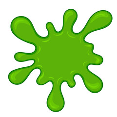 green spot on white background vector image