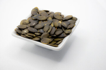 pumpkin seeds in a bowl