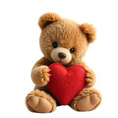 teddy bear and heart