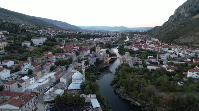 Sunrise Mostar Bridge
