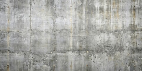 Obraz premium A weathered concrete wall with a smooth surface, displaying subtle cracks and faded marks, creating a textured backdrop for design and artistic expression.