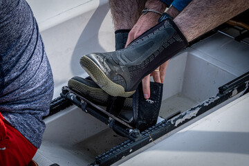 getting ready to rowing