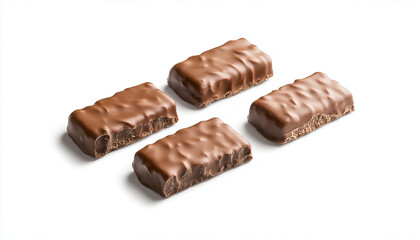 chocolate bar isolated on white background