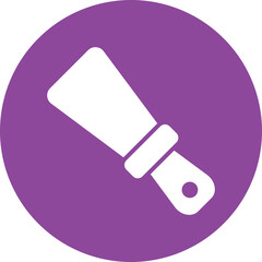 Putty Knife glyph circle icon