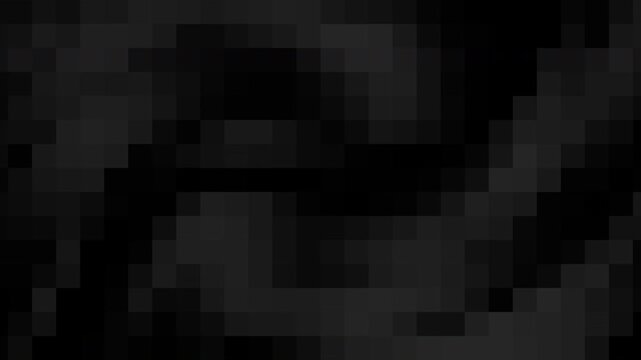 black square background mosaic pattern abstract pixel art 4K design seamless loop animationcopy space HD  digital rendering animated for business, party, design, website, and presentation
