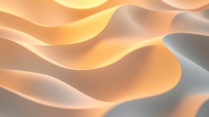 Obraz premium Textured background featuring gentle waves in soft colors, creating a serene and calming atmosphere for design purposes