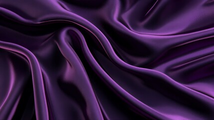 Fototapeta premium Deep Purple Silk Drapery Abstract Background