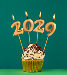 Candles number 2029 for happy new year - New Year's Eve Celebration
