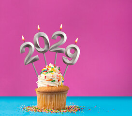 Candles number 2029 for happy new year - New Year's Eve Celebration