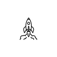 A rocket launching into space, symbolizing a new beginning, innovation, and rapid growth.  Perfect for startups, technology, and progress concepts.