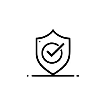 recommend clip art: Secure and verified.  A shield icon with a checkmark symbolizes protection and approval, representing safety, security, and trust.
