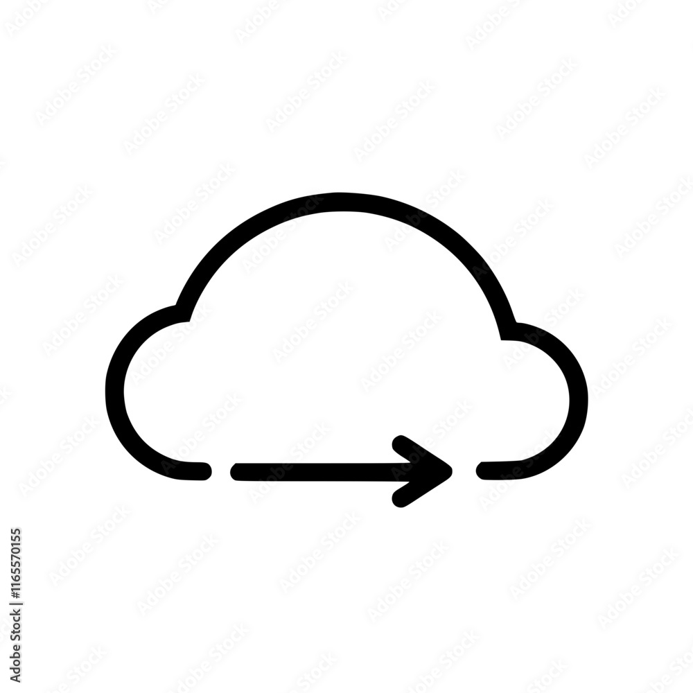 Canvas Prints cloud computing icon