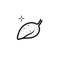 Clean and shiny leaf illustration.  A simple, minimalist design perfect for eco-friendly, nature, or health-related projects.  Use this graphic to represent freshness, purity, and natural goodness.