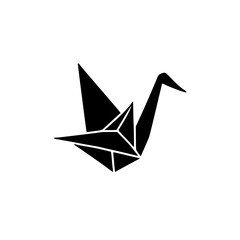 Elegant origami crane, a symbol of peace and hope, crafted with precision from a single sheet of paper.  A timeless design, perfect for minimalist aesthetics.