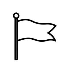 Fototapeta premium Simple minimal flag icon vector illustration