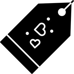 tag, label, heart, valentine day, shopping Icon