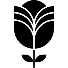 rose, flower, botanical, love, heart Icon