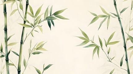 Fototapeta premium Serene Bamboo Forest Landscape