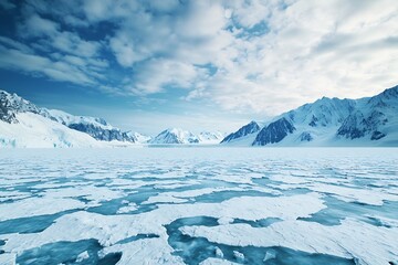 Obraz premium Breathtaking Frozen Glacier Landscape in the Arctic Circle