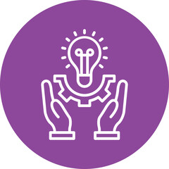 Early Adopters line circle icon