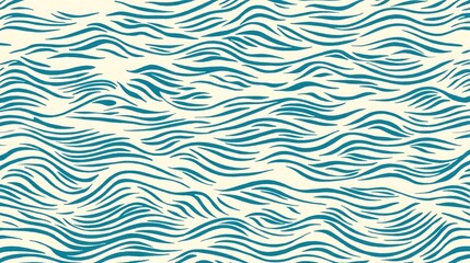 Abstract Teal Wave Pattern Design Background