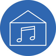 Studio Setup line circle icon