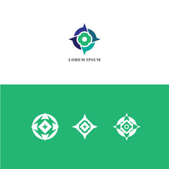 Luxury geometric logo bundle