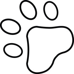 Outline icon related to animal welfare. Linear icon collection. Editable stroke. Vector illustration. Icon Doodle black and white related to Dog's and animal with transparent background.