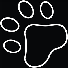 Outline icon related to animal welfare. Linear icon collection. Editable stroke. Vector illustration. Icon Doodle black and white related to Dog's and animal with transparent background.