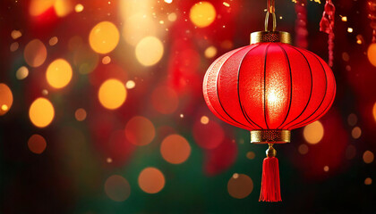Chinese red lantern for lunar new year celebration