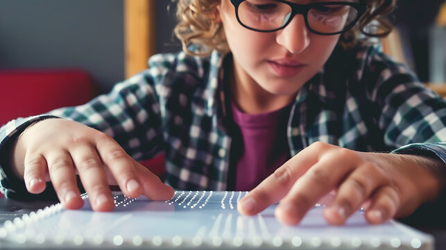 Child Learning Braille, Learning Braille Made Easy