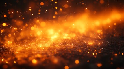 Obraz premium Golden Glitter Sparkles Abstract Background