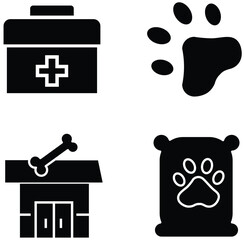Outline icon related to animal welfare. Linear icon collection. Editable stroke. Vector illustration. Icon Doodle black and white related to Dog's and animal with transparent background.