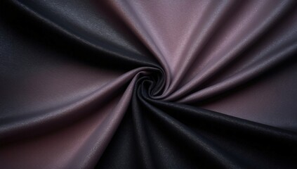 Obraz premium Elegant swirling black textile texture offering a rich and sophisticated background perfect for various design applications and creative projects