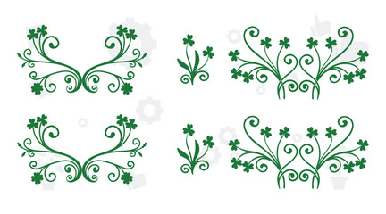 collection of hand-sketched elements - florals, calligraphic elements, arrows, ampersands and catchwords, bursting rays, wreaths and much more