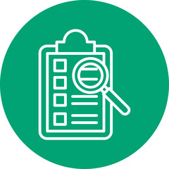 Issue Tracker line circle icon