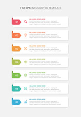 Modern Infographic Design Template with 7 Data Points
