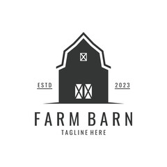 Country Farmhouse or Farm Barn Logo Template.