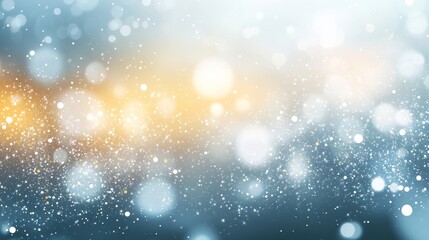 Fototapeta premium Abstract Festive Background, Softly Blurred Lights, Sparkling Glitter, Gold, Blue, Silver Colors