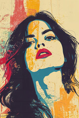 Vibrant Artistic Portrait of a Woman