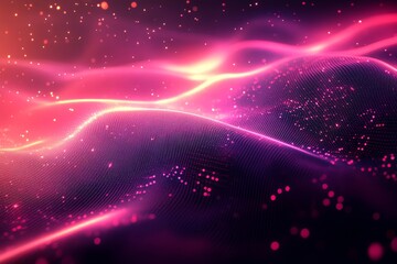 Cyber Space Abstract Digital Background, Generative AI