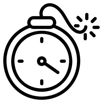 recommend clip art: Time bomb icon