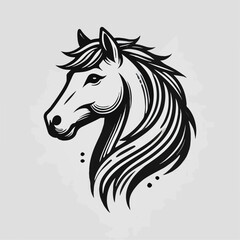 horse head vector