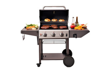 Sizzling BBQ Delights. White or PNG Transparent Background.